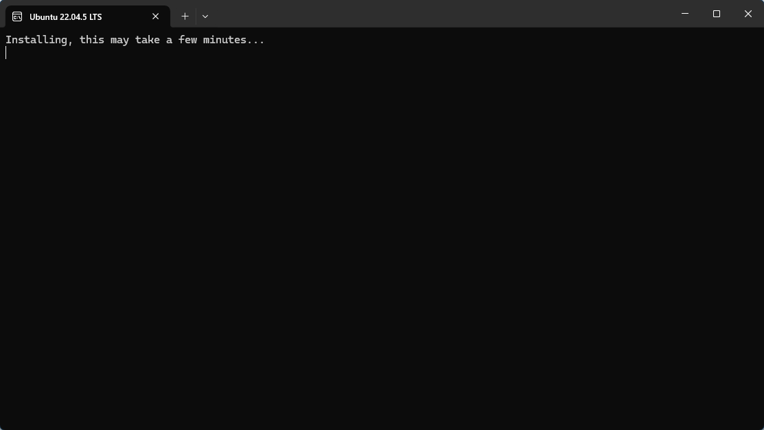 首次打开 Ubuntu